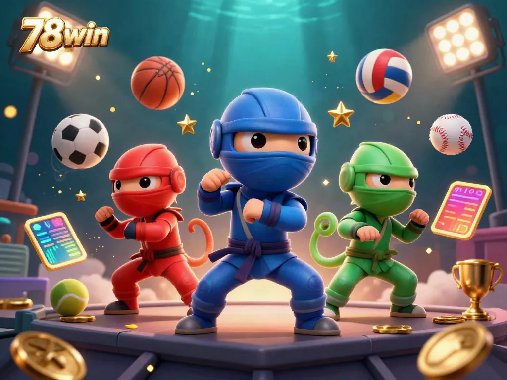 Engage with thrilling 78win casino gaming featuring ninja chameleons in action.