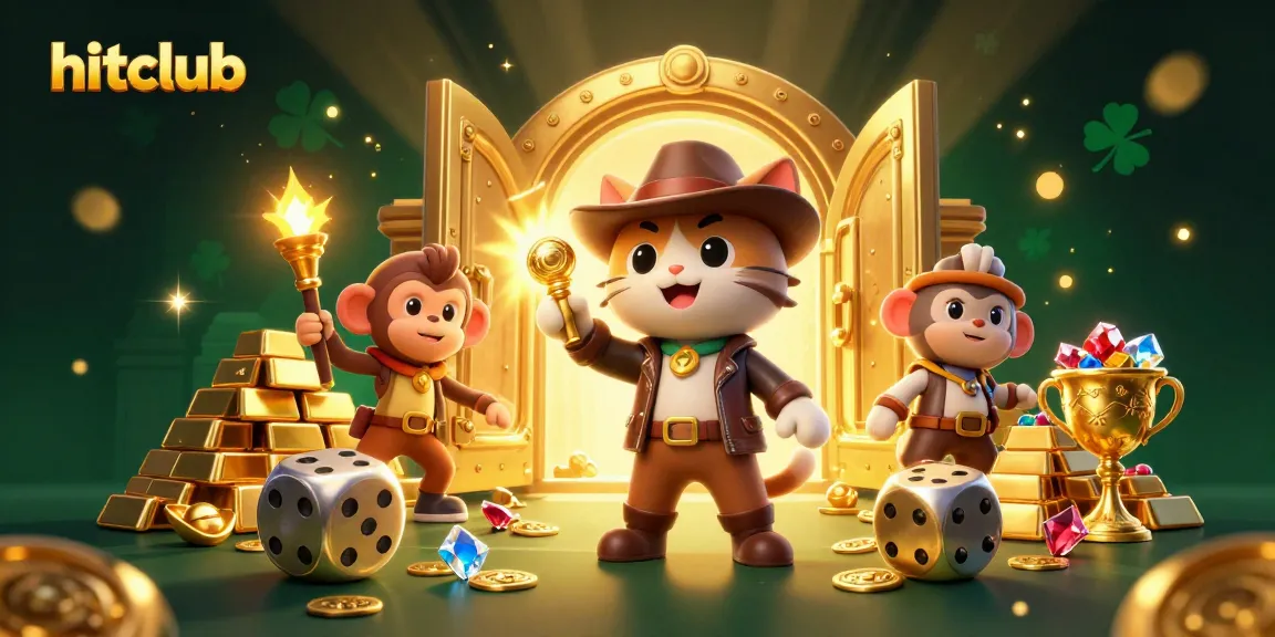 Experience thrilling adventures at hitclub as the explorer cat uncovers golden treasures in a vibrant casino.