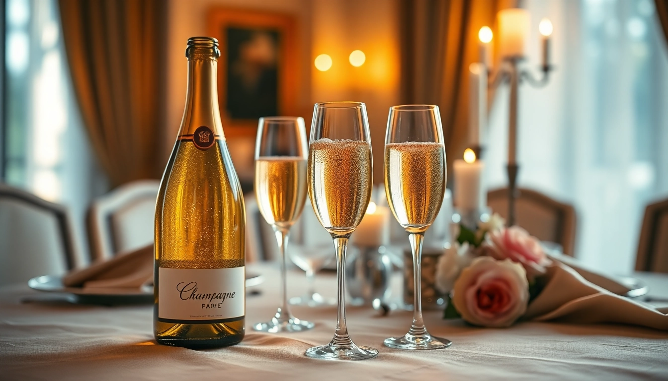 Order premium champagne delivery Toronto with elegant bottles set for a lavish celebration.