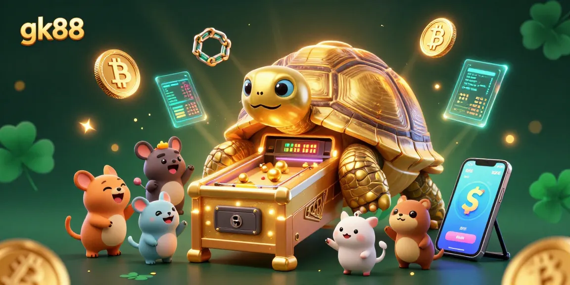 Play engaging casino games on gk88, featuring interactive elements like a pinball tortoise.