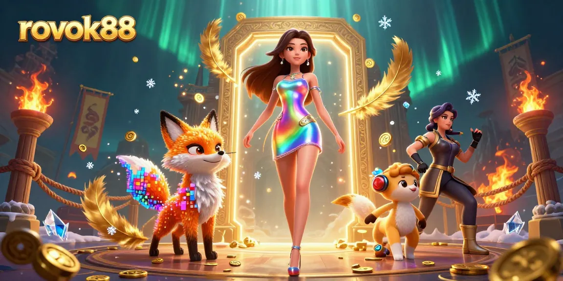 Engage in thrilling gameplay at rokok88, showcasing vibrant 3D graphics and captivating casino elements.