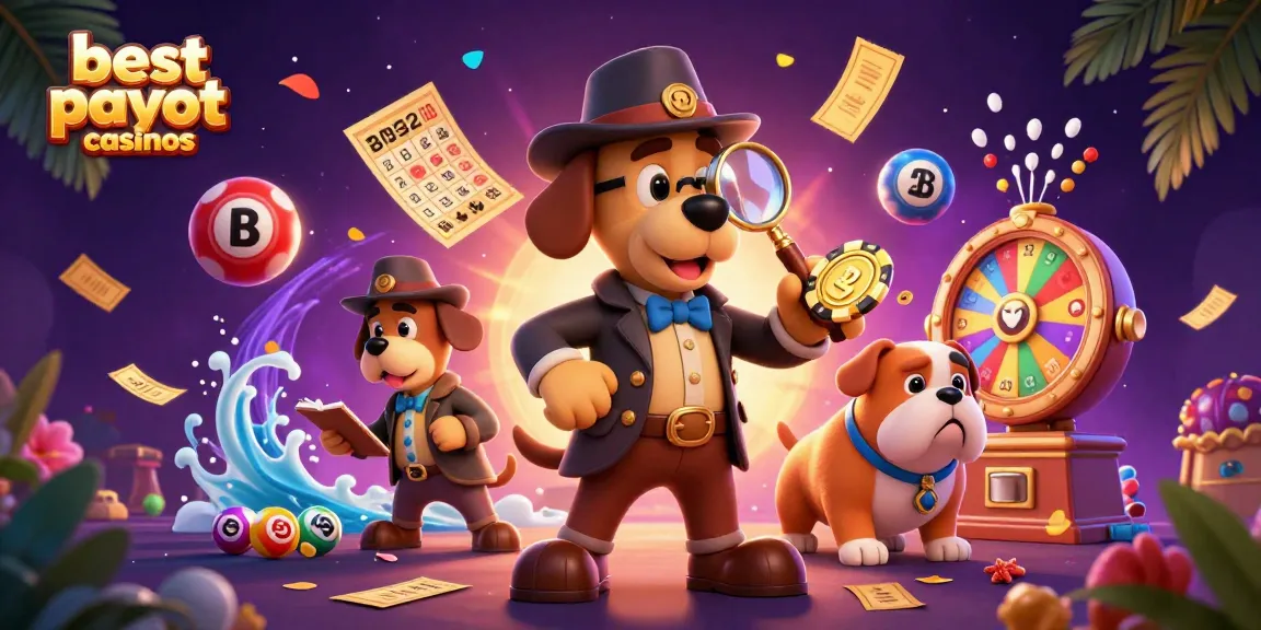 Engage with the best payout casinos illustrated with vibrant casino elements and characters.