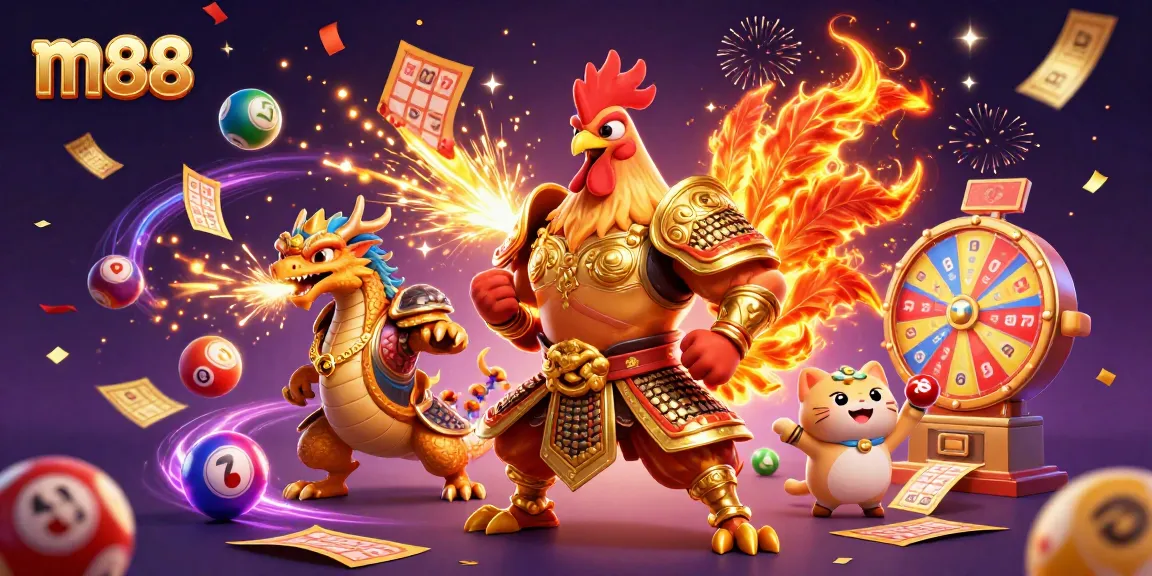 Experience exciting gameplay with m88's engaging casino scene featuring vibrant characters and dynamic elements.