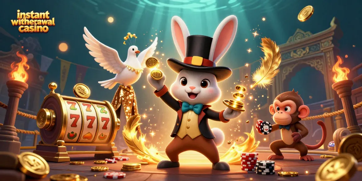 Experience the excitement of an instant withdrawal casino with enchanting characters and dynamic casino elements.