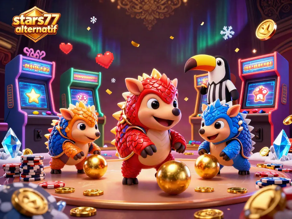 Rival patin bermandikan keemasan di stars77 alternatif, menggelembungkan koin poker untuk menang.